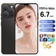 Telefon I15 Pro Max, 16GB RAM, capacitate mare, functionare rapida, ecran de 6,7 inci, 2G, 2 sloturi pentru cartele, negru