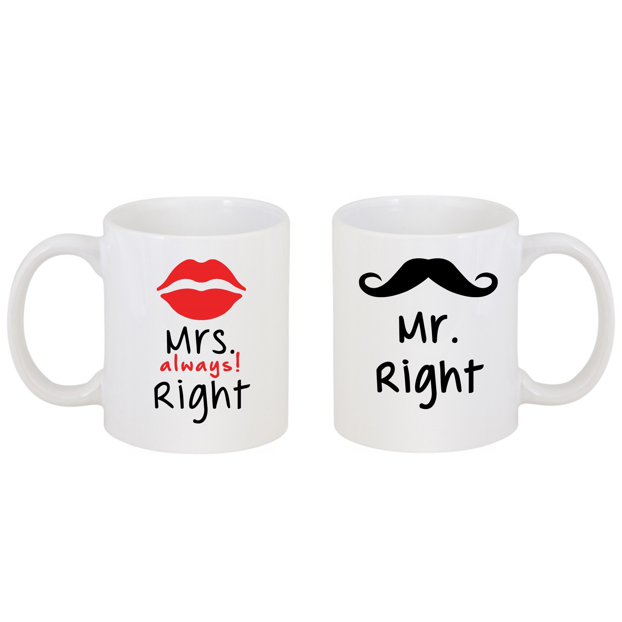 Set 2 cani personalizat cu mesaj 