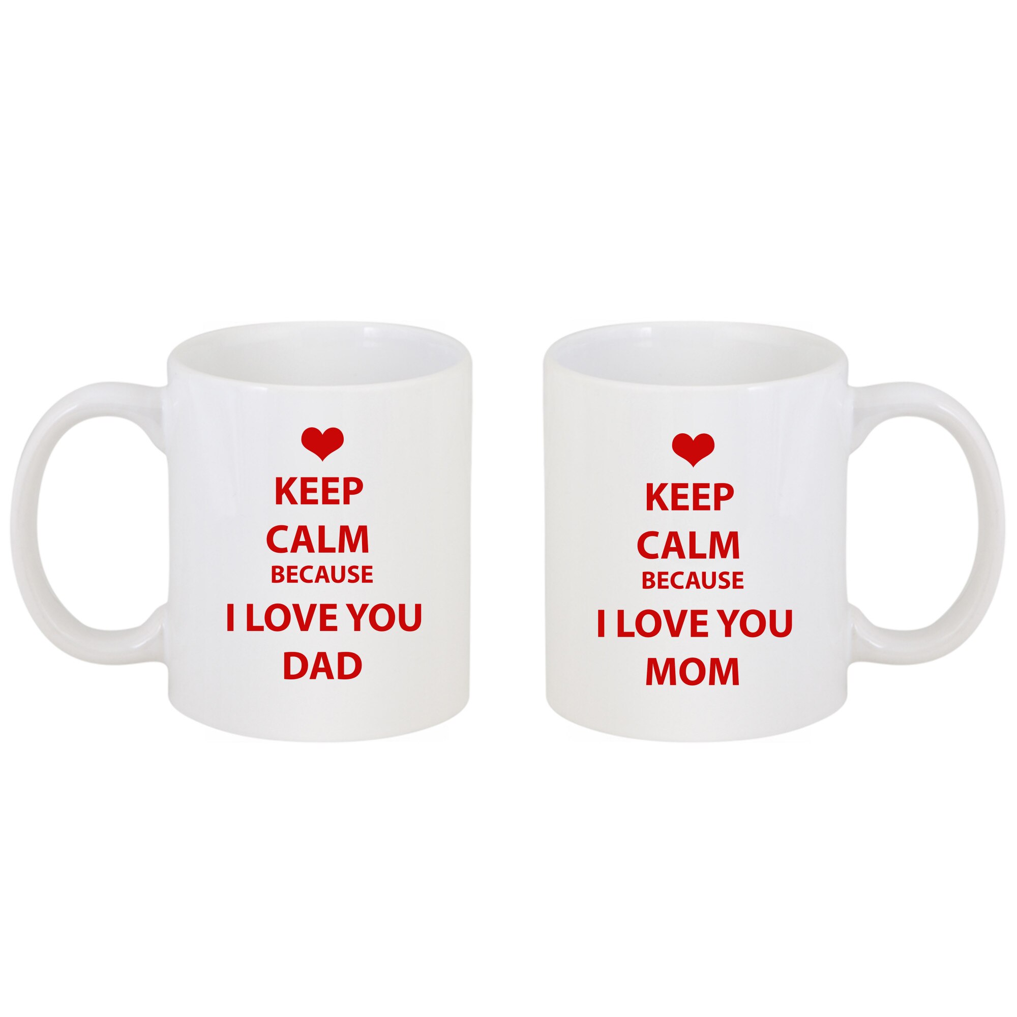 Set 2 cani personalizat cu mesaj 