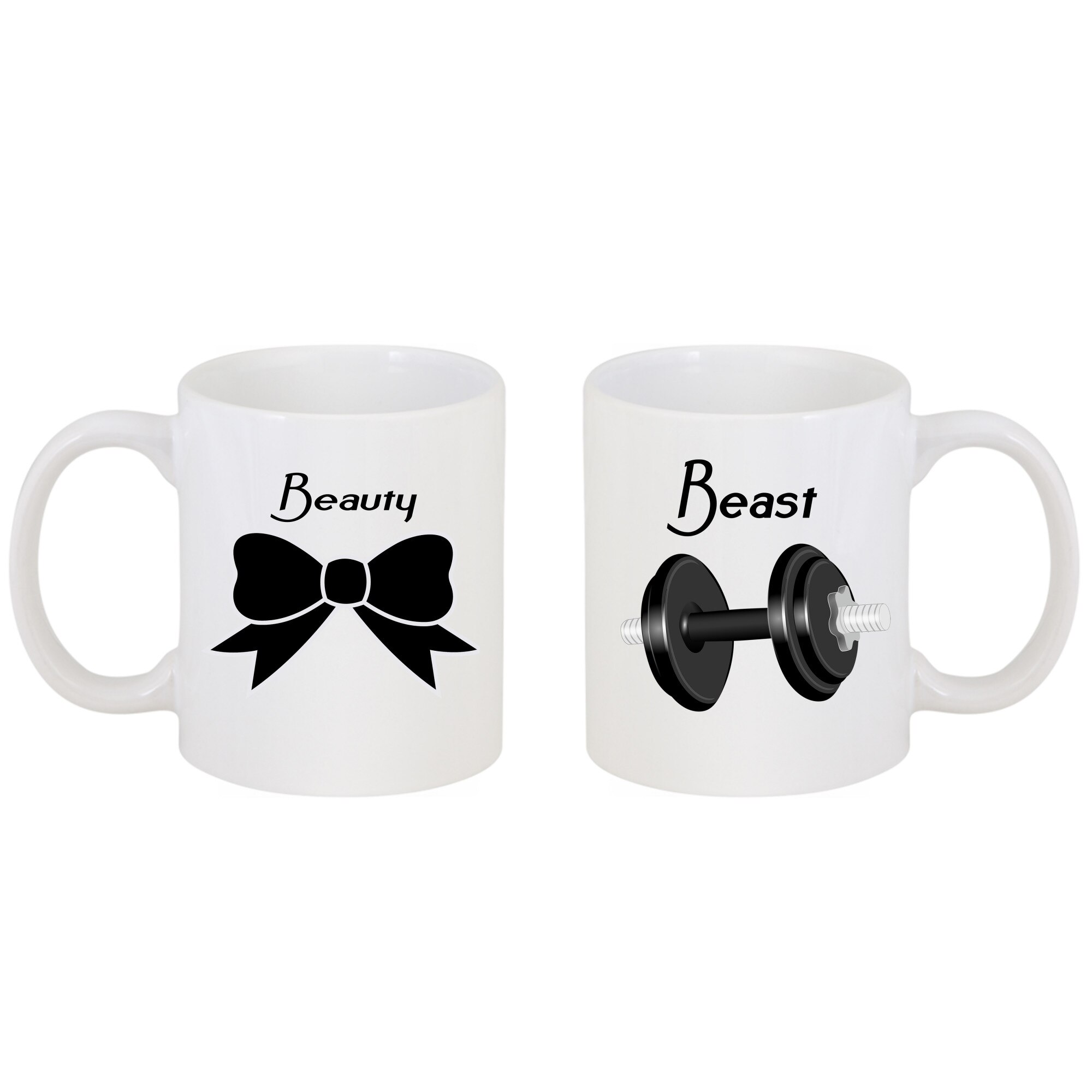 Set 2 cani personalizat cu mesaj 