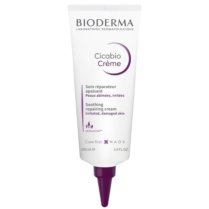 Crema reparatoare Bioderma Cicabio pentru piele iritata si cu leziuni, 100 ml