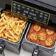 Cuptor dublu cu aer cald Ariete DUAL 4623/00, 1700W, 8 L, 8 programe, 35-200C, Sincronizare, Panou tactil LCD, Negru