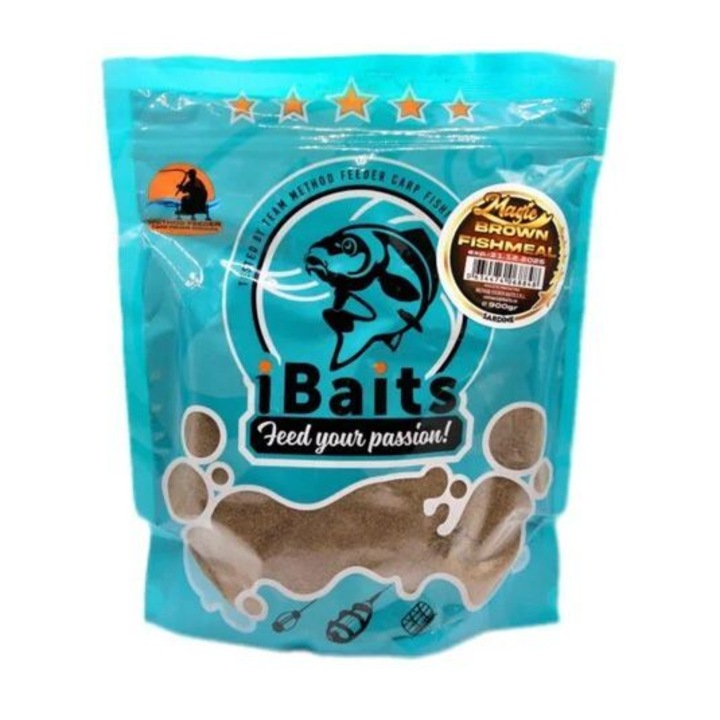Nada iBaits Magic Brown, Fishmeal, Sardine, 900 gr