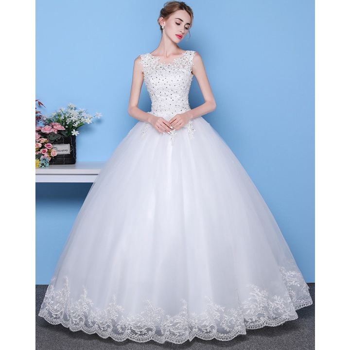 Rochie alba Chantale, 38
