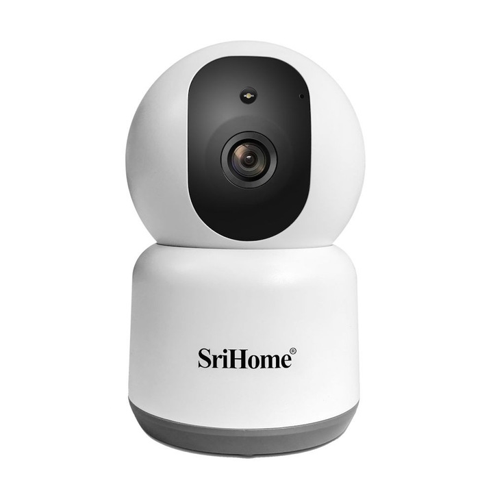 Camera Supraveghere Wireless, 5MP, Audio Bidirectional, PTZ, detectie la miscare, suporta card de 128GB, IR 10m, Sricam SriHome SH038
