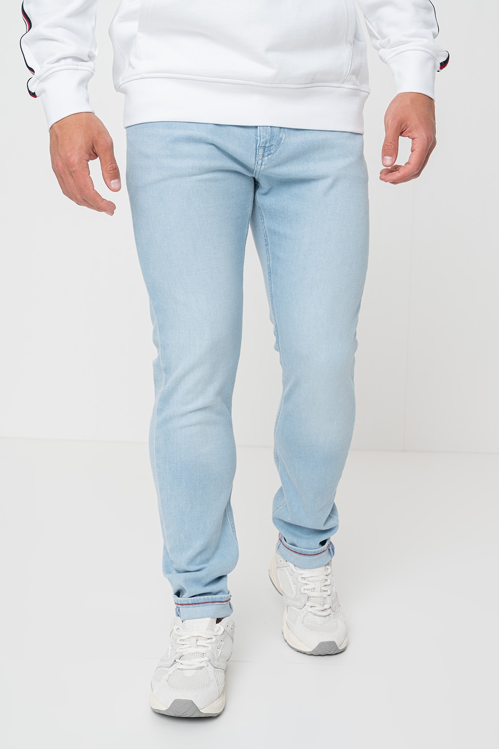 Tommy Hilfiger, Blugi slim fit, Albastru lavanda, W32-L32