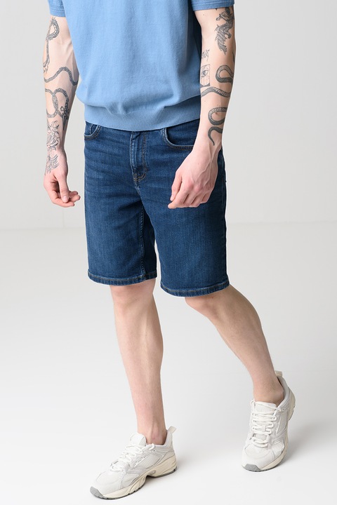 Tommy Hilfiger, Pantaloni scurti de denim, Albastru inchis, 31