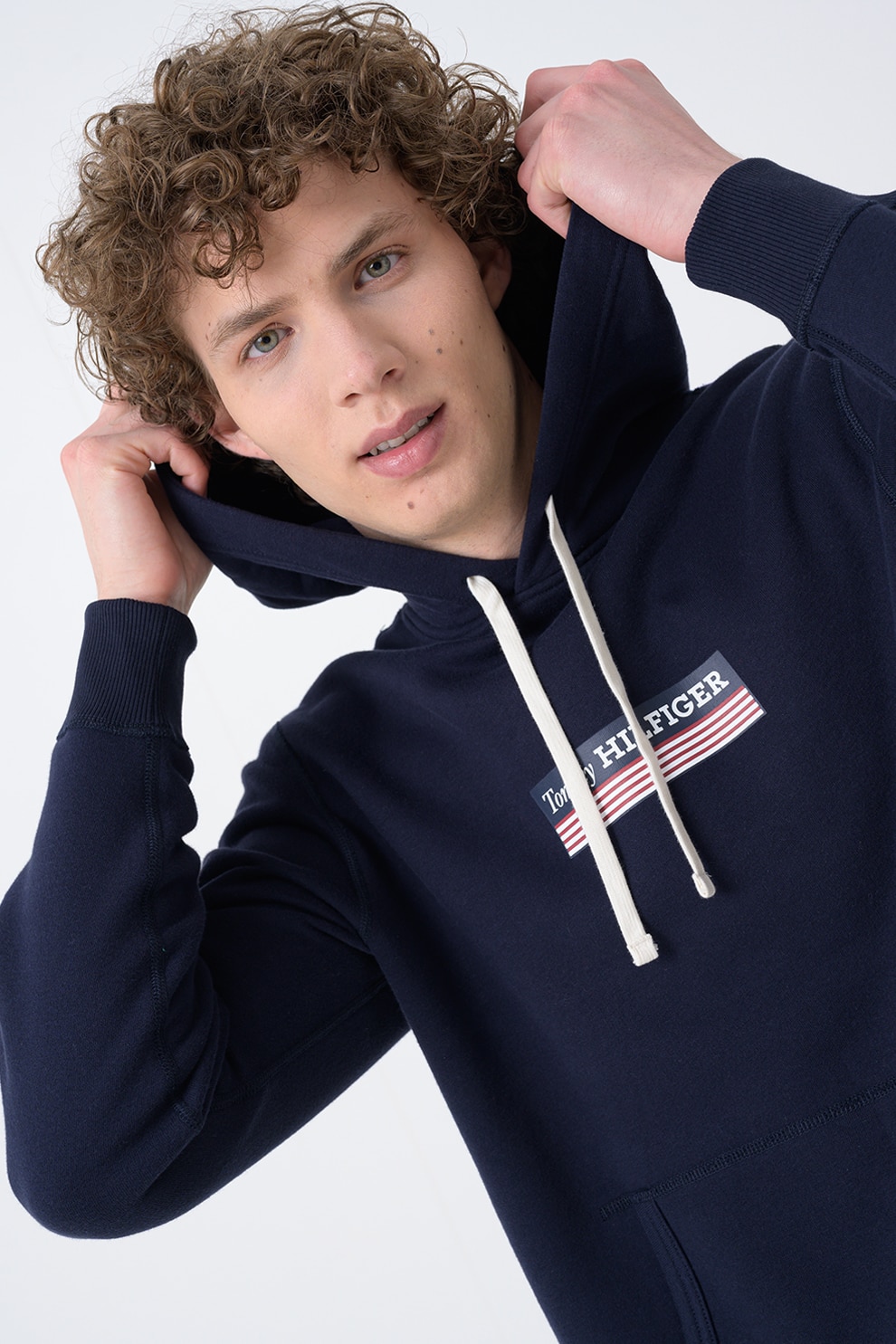 ui♡ Tommy Jeans, Hanorac cu buzunar kangaroo, Roz aprins, L - eMAG.ro