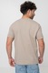 CALVIN KLEIN, Tricou cu decolteu la baza gatului si imprimeu logo, Bej inchis, 2XL