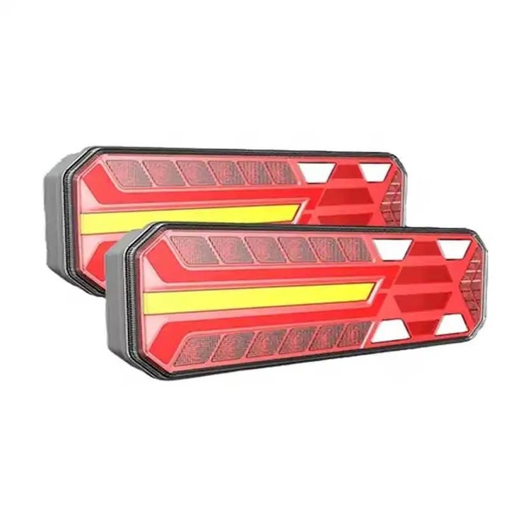 Lampi Stopuri Spate Led, Semnalizare Dinamica, Ceata, 12V - 36 V, 46 x 13 cm