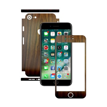 Folie de protectie Carbon Skinz, Husa de tip Skin Adeziv pentru Carcasa, Lemn Nuc Inchis dedicata Apple iPhone 8 Folie de protectie Carbon Skinz, Husa de tip Skin Adeziv pentru Carcasa, Lemn Nuc Inchis dedicata Apple iPhone 8