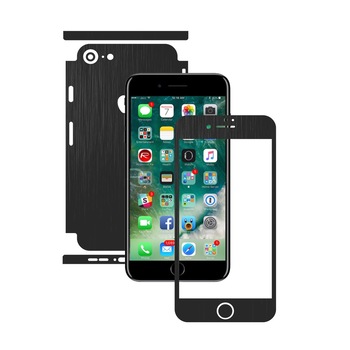 1 + 1 GRATUIT - Apple iPhone 8 - Brushed Negru - Folie de protectie Carbon Skinz, Husa Full Body Cover de tip Skin Adeziv pentru Rama Ecran,Carcasa Spate si Laterale 1 + 1 GRATUIT - Apple iPhone 8 - Brushed Negru - Folie de protectie Carbon Skinz, Husa Full Body Cover de tip Skin Adeziv pentru Rama Ecran,Carcasa Spate si Laterale