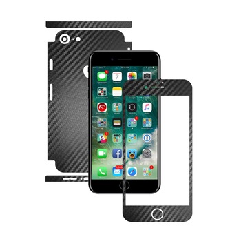 1 + 1 GRATUIT - Apple iPhone 8 - Carbon Negru - Folie de protectie Carbon Skinz, Husa Full Body Cover de tip Skin Adeziv pentru Rama Ecran,Carcasa Spate si Laterale 1 + 1 GRATUIT - Apple iPhone 8 - Carbon Negru - Folie de protectie Carbon Skinz, Husa Full Body Cover de tip Skin Adeziv pentru Rama Ecran,Carcasa Spate si Laterale