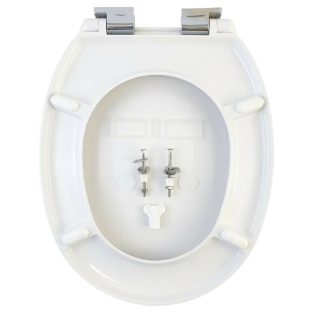 e-Plumb 23607 Linn Soft Close Toilet Seat White 