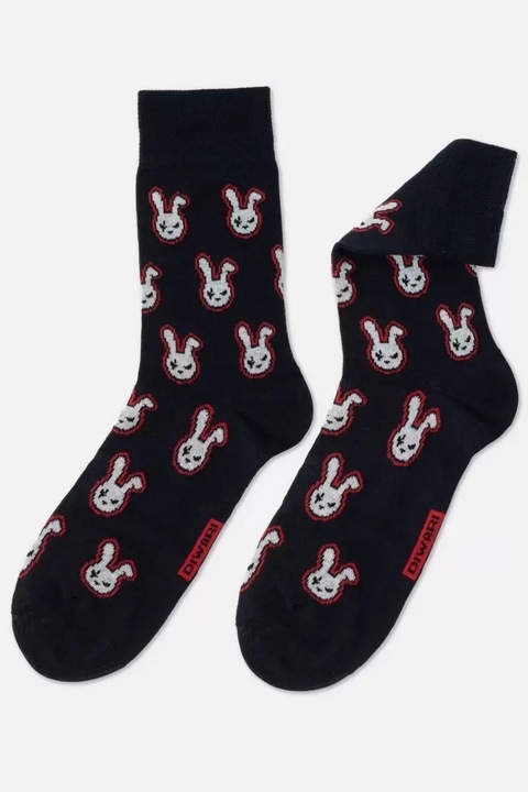 Sosete haioase din bumbac, cu model „Iepure”, DiWaRi 142