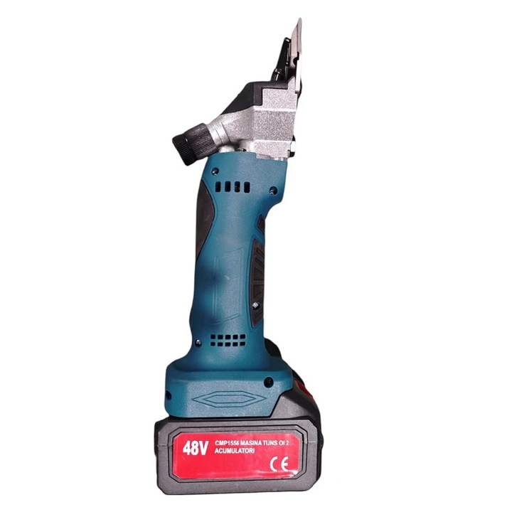 Birkanyíró gép, Campion CMP1556, 1000W, 2 akkumulátorral 48V, 6000mAh, vezeték nélküli, tartozékokkal, hordtáskával, Kék