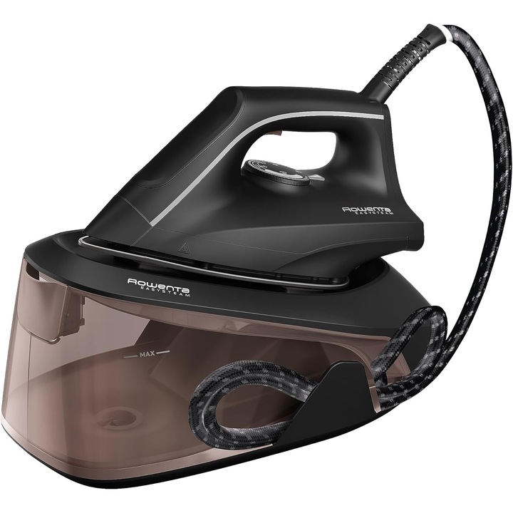 Statie de calcat cu abur Rowenta Easy Steam VR5120, 2400 W, 1.4 L, abur 110g/min, jet 210g/min, anti-calcar, mod Eco, Maro