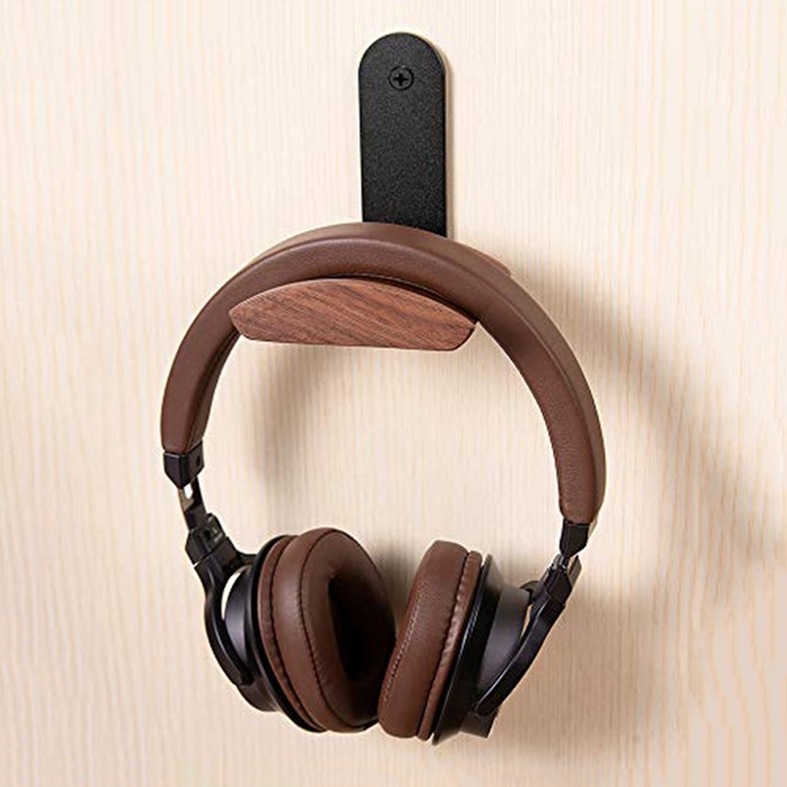 Fali fejhallgató tartó, audio és gaming fejhallgatókhoz, dió