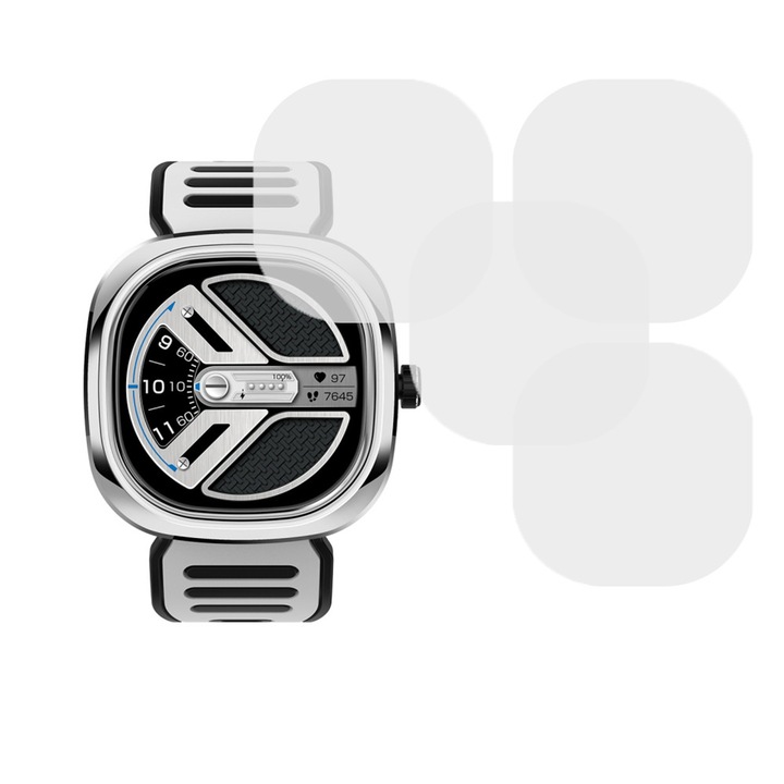 Комплект от 4 x фолио, съвместимо с Doogee D11, Commando Shield Full Glue, регенерируем силиконов хидрогел, против удар и против счупване, SlimLine NanoShield, прозрачен