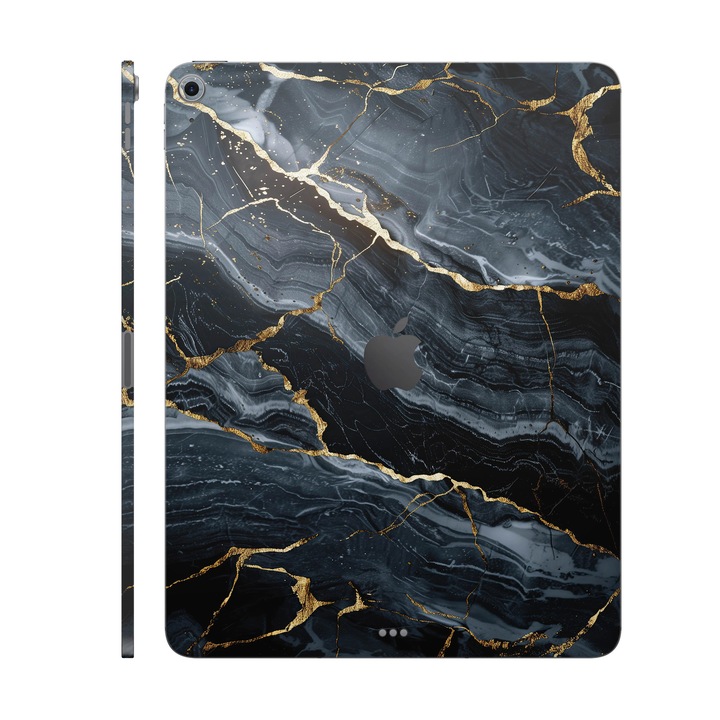 Folie de protectie pentru iPad Air 13" (2025, M3), Colectia Signature, Skin Spate cu laterale separate, Gilded Abyss