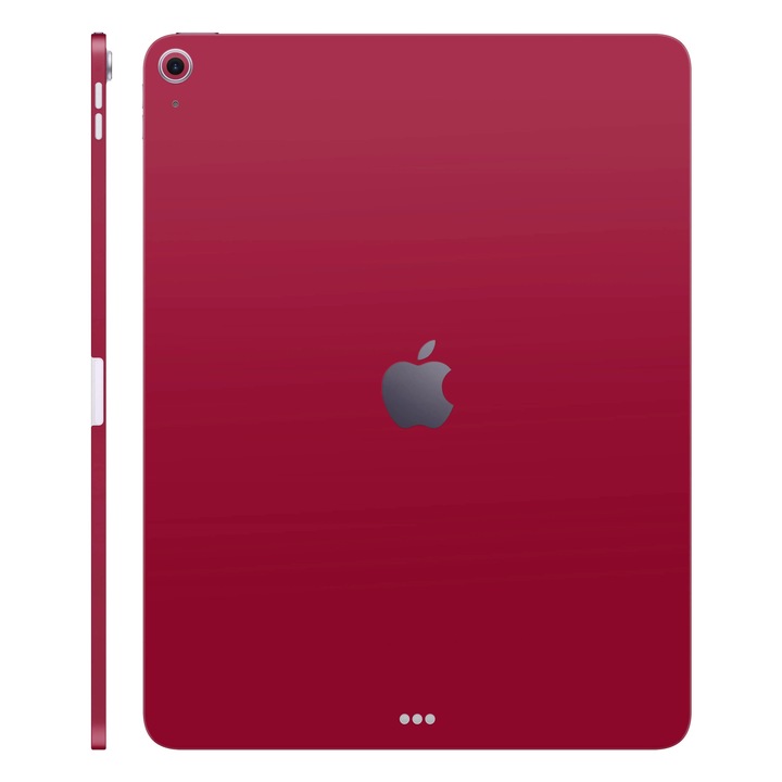 Folie de protectie pentru iPad Air 11" (2025, M3), Colectia Unique, Skin Spate cu laterale unite, Mat Rosu