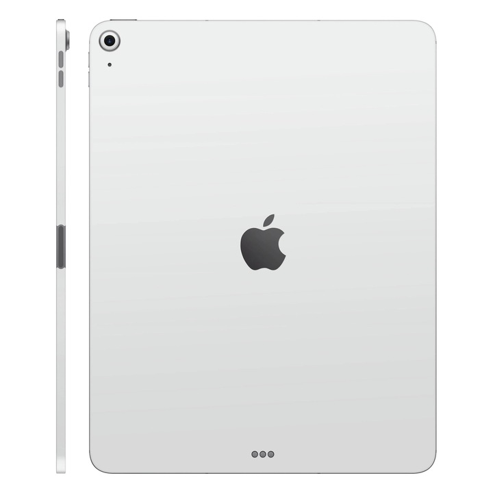 Folie de protectie pentru iPad Air 13" (2025, M3), Colectia Unique, Skin Spate cu laterale separate, Mat Alb