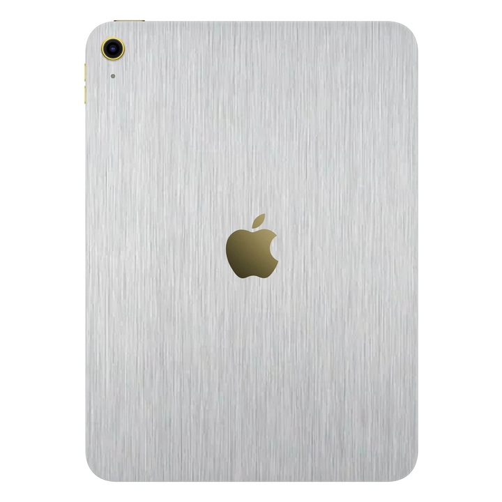 Folie de protectie pentru iPad 11" (2025), Colectia Elegans, Skin Spate cu laterale unite, Metalic Gri