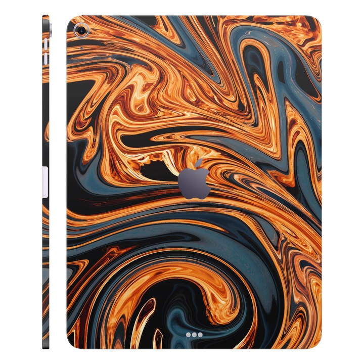 Folie de protectie pentru iPad Air 11" (2025, M3), Colectia Signature, Skin Spate cu laterale unite, Amber Blaze