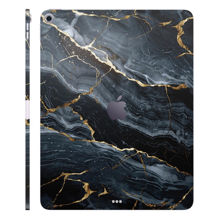 Folie de protectie pentru iPad Air 11" (2025, M3), Colectia Signature, Skin Spate cu laterale separate, Gilded Abyss