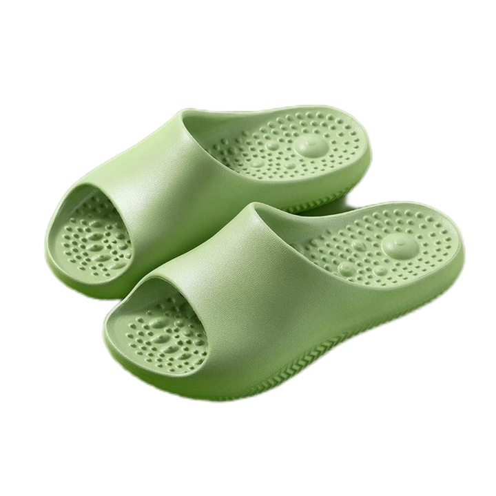 RUIOMII® Papuci de masaj Shiatsu cu suport pentru arc, EVA, verde, 42/43 UE