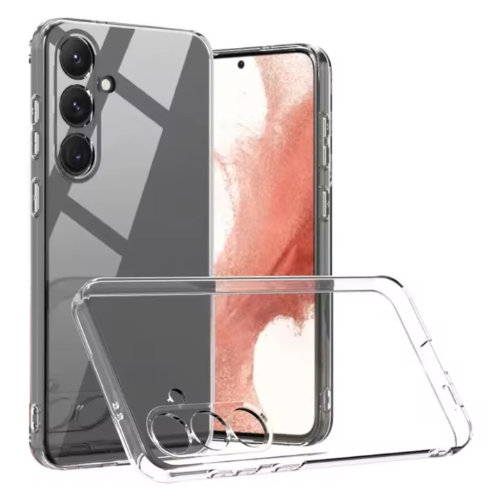 Mat-Tech védőburkolat kompatibilis a Samsung Galaxy A14 4G / A14 5G készülékkel, ütésálló, 2MM, kameravédelem, pontos kivágások, ütésállóság, megemelt élek a képernyő védelméért, átlátszó