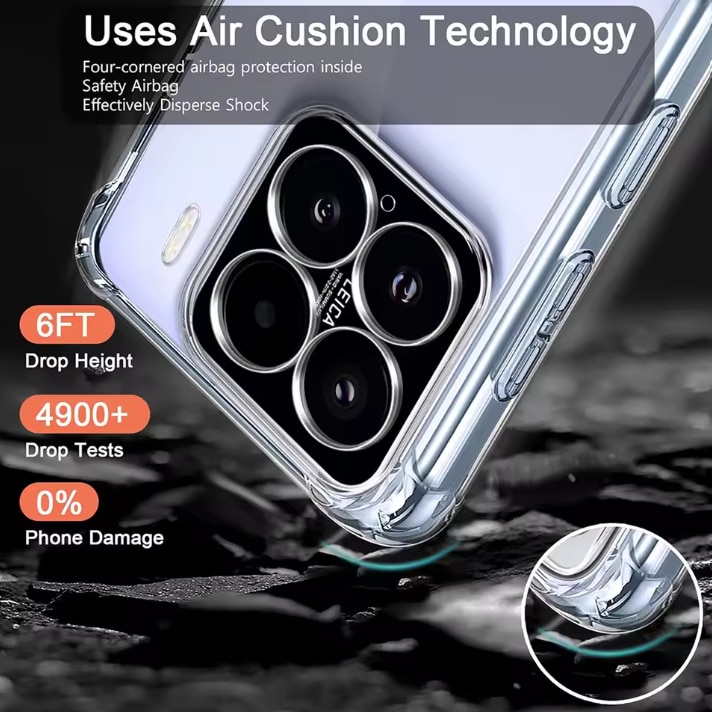 Husa protectie Mat-Tech compatibila cu Xiaomi 15, Protectie Camera, Colturi anti-soc, Decupaje Precise, Rezistenta la impact, Transparenta