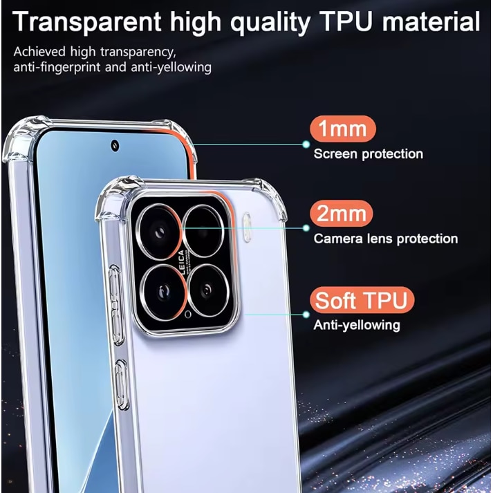 Husa protectie Mat-Tech compatibila cu Xiaomi 15, Protectie Camera, Colturi anti-soc, Decupaje Precise, Rezistenta la impact, Transparenta