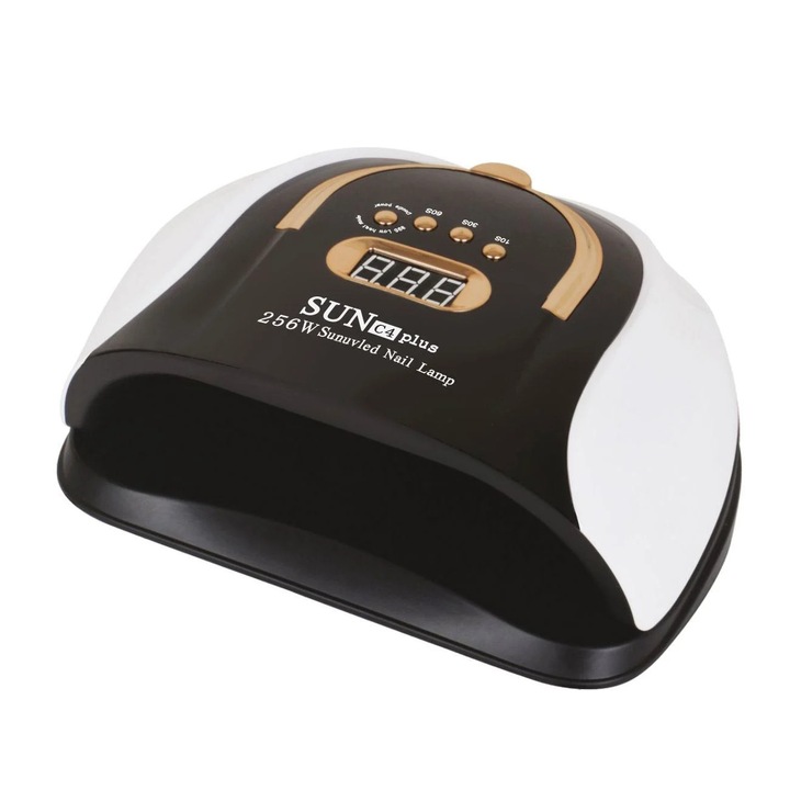 LED/UV лампа 256W за полуперманентен маникюр Черен 22.8x18.1x9.1cm