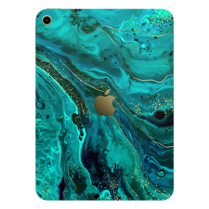 Folie de protectie pentru iPad 11" (2025), Colectia Signature, Skin Spate cu laterale unite, Celestial Lagoon