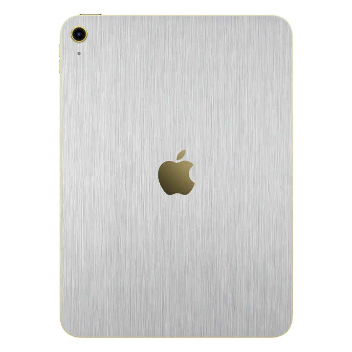 Folie de protectie pentru iPad 11" (2025), Colectia Elegans, Skin Spate cu laterale separate, Metalic Gri
