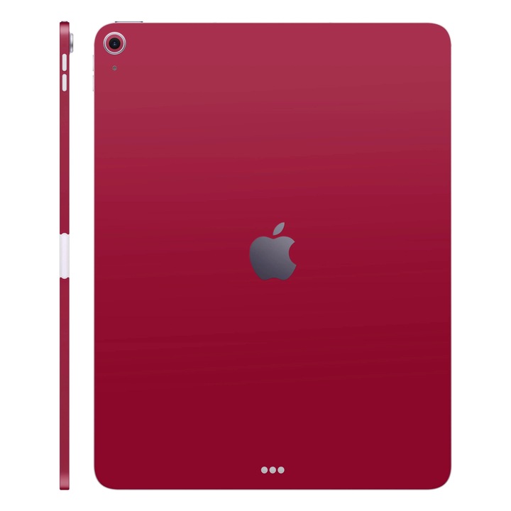 Folie de protectie pentru iPad Air 11" (2025, M3), Colectia Unique, Skin Spate cu laterale separate, Mat Rosu