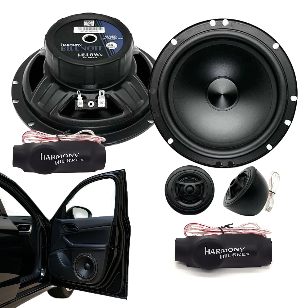 Set 4 Difuzoare auto ESB® Harmony HB1.6K2X, Set sistem 2 cai