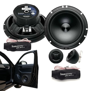 Set 4 Difuzoare auto ESB® Harmony HB1.6K2X, Set sistem 2 cai, 165mm, 65W RMS, 4Ω, sunet puternic si dinamic, Dimensiuni compacte, Accesorii incluse