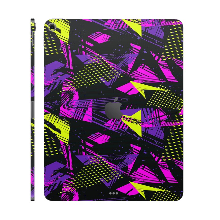 Folie de protectie pentru iPad Air 13" (2025, M3), Colectia Signature, Skin Spate cu laterale separate, Urban Graffiti