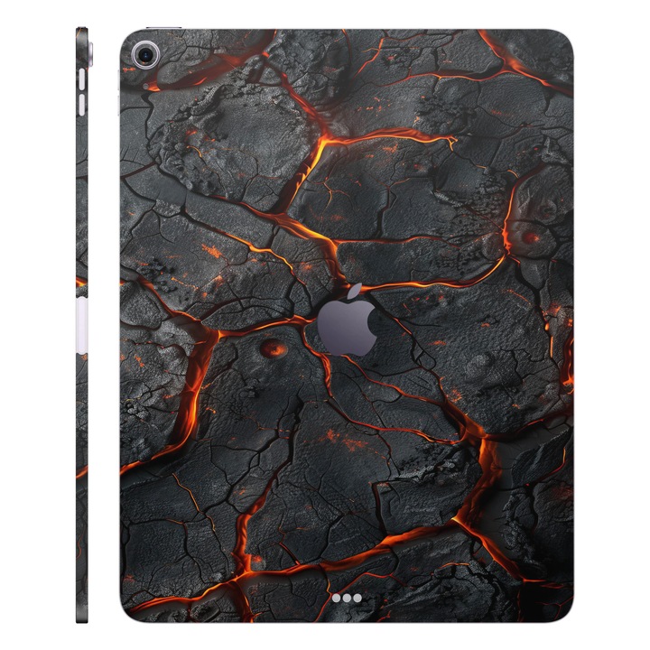 Folie de protectie pentru iPad Air 11" (2025, M3), Colectia Signature, Skin Spate cu laterale separate, Inferno Crust