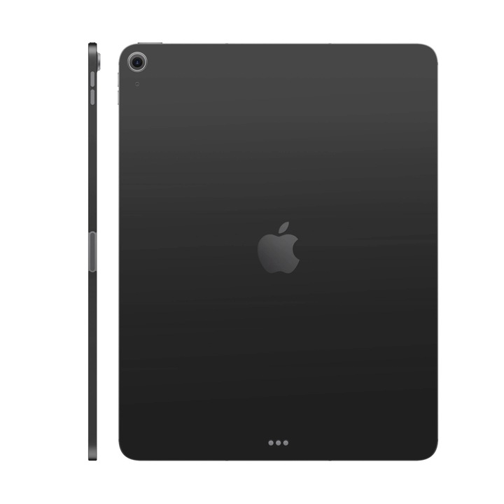 Folie de protectie pentru iPad Air 13" (2025, M3), Colectia Unique, Skin Spate cu laterale separate, Mat Negru