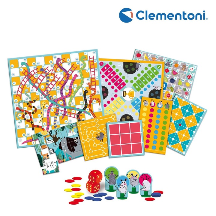 Társasjáték 10 az 1-ben Klasszikus és Oktató Játékok - AS