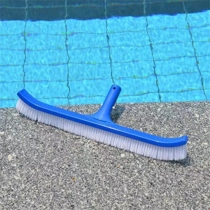 Perie curatare piscina YANYXR, albastru, 45x12cm