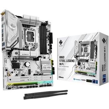 Placa de Baza ASROCK B860 STEEL LEGEND WIFI, Socket LGA1851