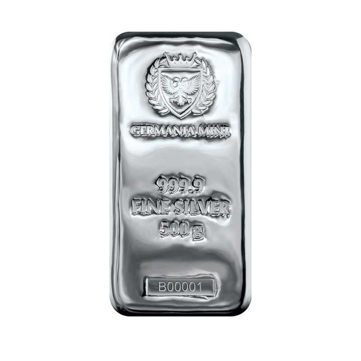 Lingou Argint Germania Mint, 500g, puritate 999
