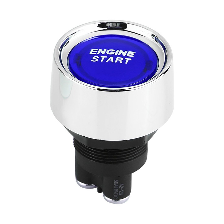Autóindító gomb DC 12V-24V, TNEAYWHE, stabil teljesítmény, piros LED, egyszerű telepítés