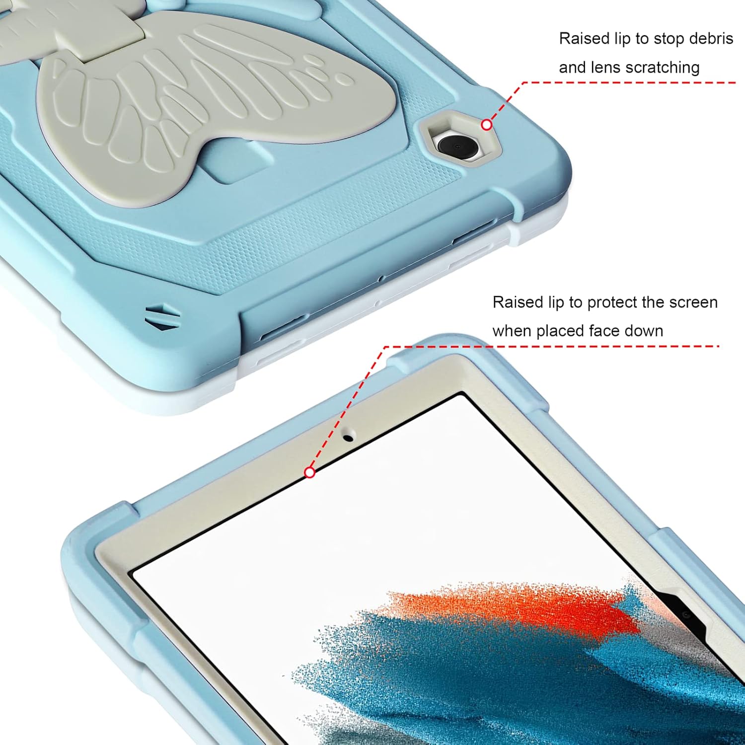 Husa premium Sigloo pentru Apple iPad 9th/8th/7th Gen (2021/2020/2019), 10.2'', Protectie Completa, Suport Creion, Stand Fluture, Curea Umar, Anti-Soc, Portocaliu