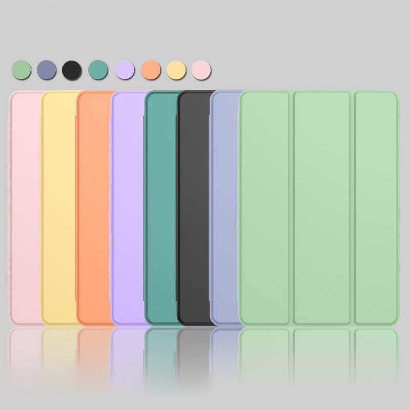 Husa tip Carte cu Suport Pix pentru Apple iPad 10.2 inch 7/8/9, 2019/2020/2021, Protectie completa, Pliabila, Verde Menta