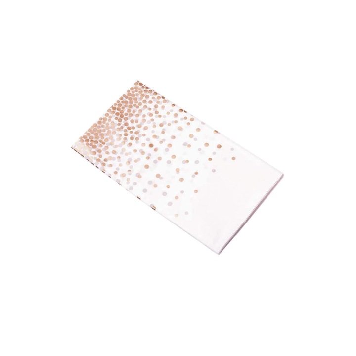 YANYXR Gold Dot asztalterítő, műanyag, strapabíró, 108x54 inch